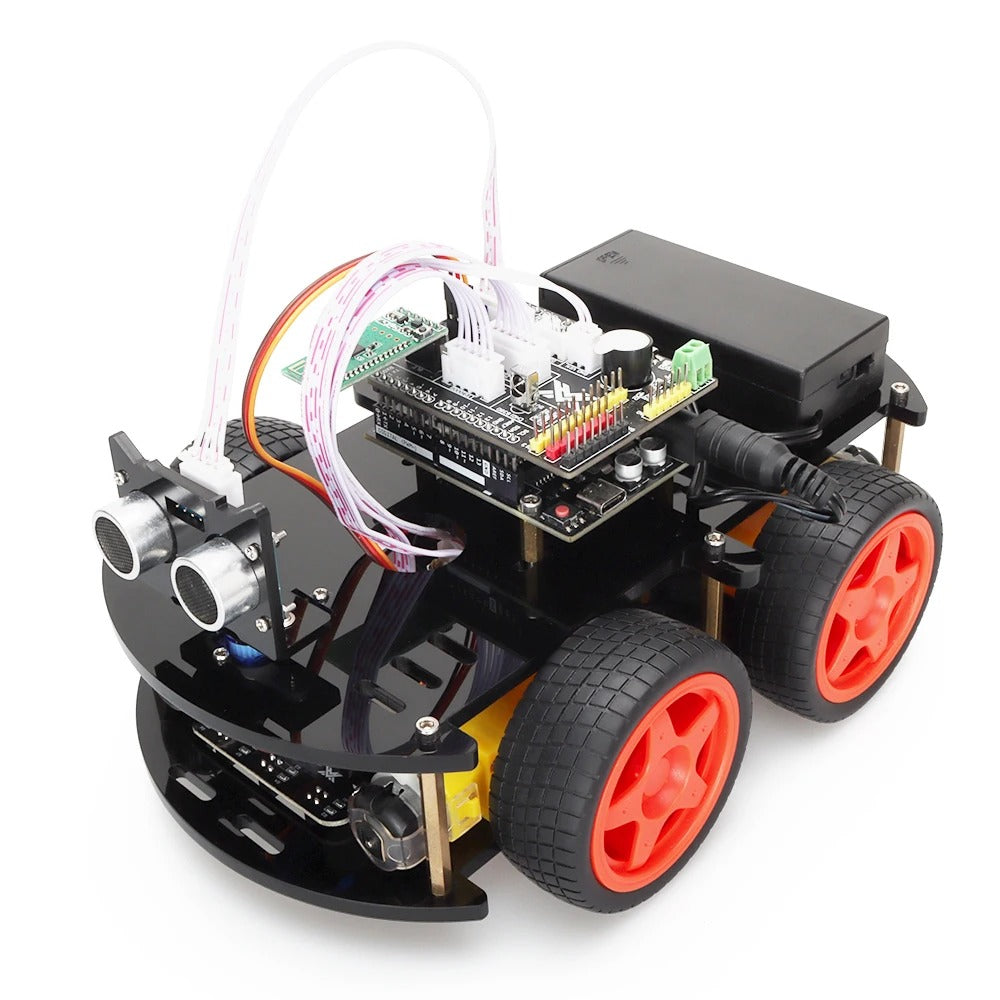 Tscinbuny ZYC0039 Smart Robot Car Kit with 4WD Drive System – Programmable STEM Educational Robot Car for Students & Arduino Projects