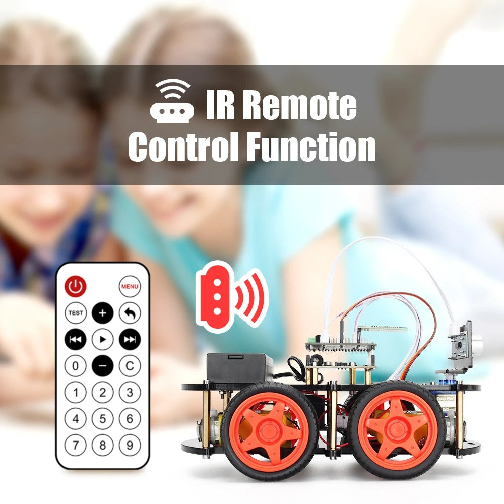 Tscinbuny ZYC0039 Smart Robot Car Kit with 4WD Drive System – Programmable STEM Educational Robot Car for Students & Arduino Projects