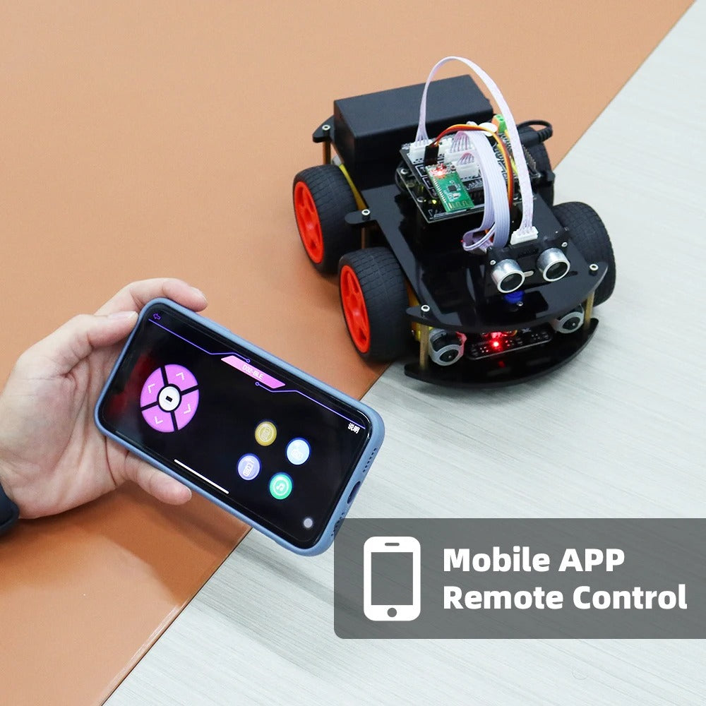 Tscinbuny ZYC0039 Smart Robot Car Kit with 4WD Drive System – Programmable STEM Educational Robot Car for Students & Arduino Projects