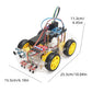 Tscinbuny ZYC0041 Smart Robot Car Kit with 4-Way Line Tracking & Obstacle Avoidance – Automation & Electronics Robotics Project for Arduino Programming