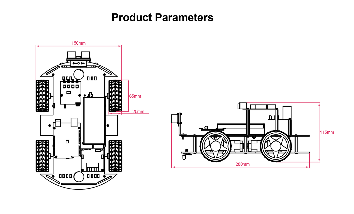 Tscinbuny ZYC0041 Smart Robot Car Kit with 4-Way Line Tracking & Obstacle Avoidance – Automation & Electronics Robotics Project for Arduino Programming