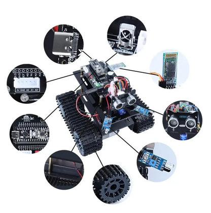 Tscinbuny ZYC0045 Smart Robot Car Kit with Wireless Gesture Control – 2025 DIY Programmable Robot Tank for Kids Education & Maker Projects
