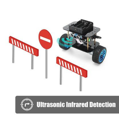 Tscinbuny ZYC0049 Smart Robot Car Kit with APP Remote Control & Ultrasonic Obstacle Avoidance – Self-Balancing Upright Robot for Development Boards