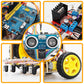 Tscinbuny ZYC0069 Smart Robot Car Kit with BLE Control & 4-Way Tracking – Obstacle Avoidance Programmable Robotic Car for Kids & Arduino Learning