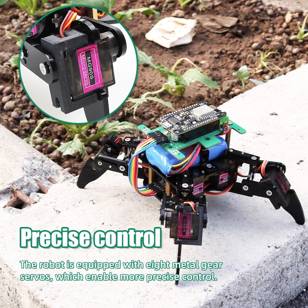 Tscinbuny ZYC0075 Smart Robot Car Kit with Wireless Control – Open-Source Quadruped Robotics Starter Kit for STEM Education & School Projects