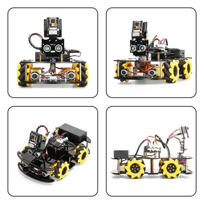 Tscinbuny ZYC0076 Smart Robot Car Kit with ESP32-CAM & ATmega328P Boards – Open-Source Programmable Robotics Starter Kit for ArduIDE Learning