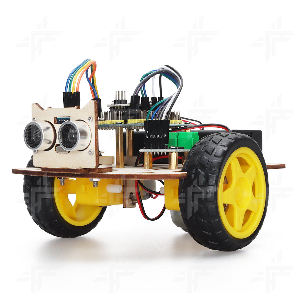 Tscinbuny ZYC0082 Smart Robot Car Kit with 2WD Wooden Chassis – Open-Source DIY STEM Drawing Robot for ArduIDE Education & Maker Projects