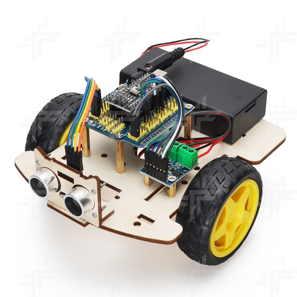Tscinbuny ZYC0082 Smart Robot Car Kit with 2WD Wooden Chassis – Open-Source DIY STEM Drawing Robot for ArduIDE Education & Maker Projects
