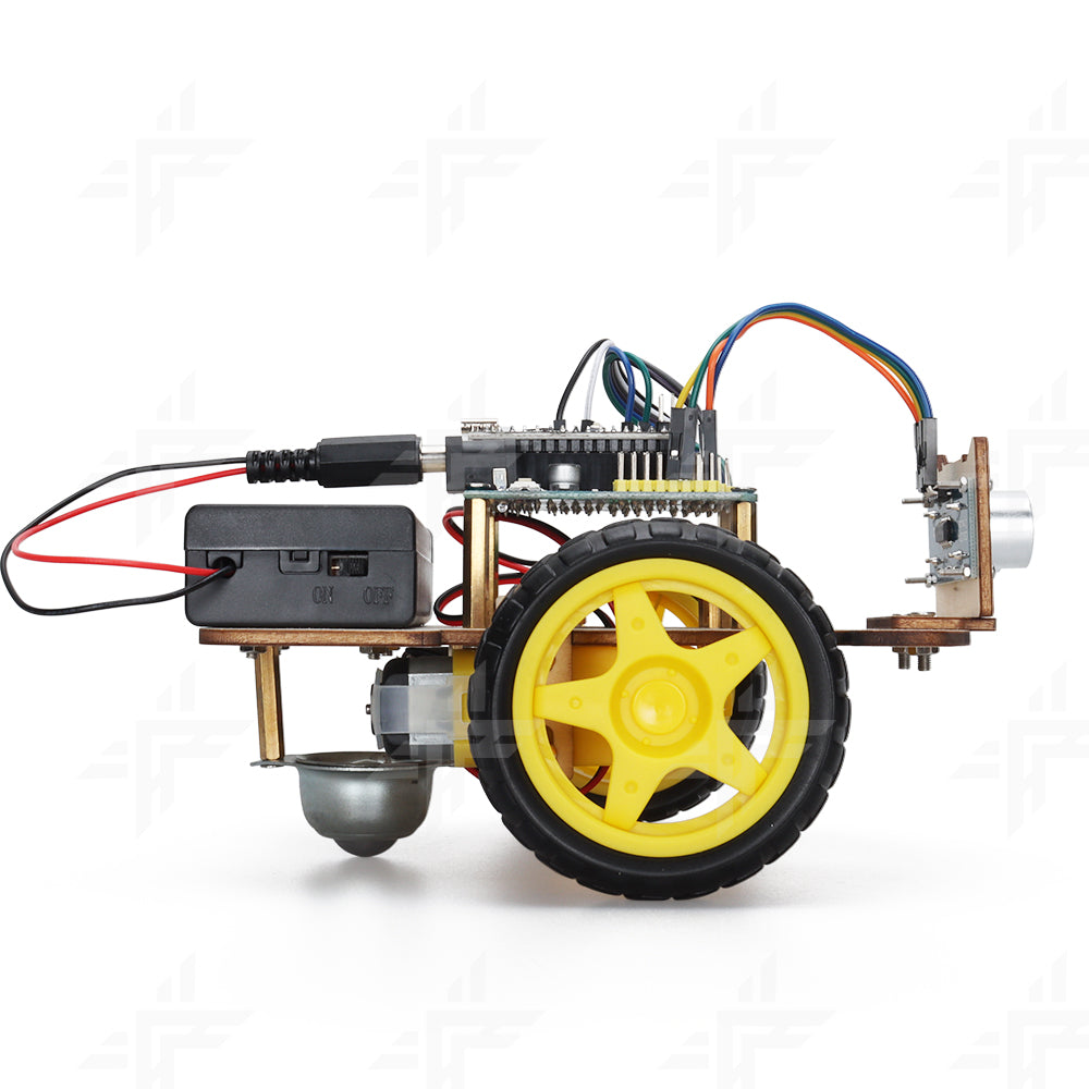 Tscinbuny ZYC0082 Smart Robot Car Kit with 2WD Wooden Chassis – Open-Source DIY STEM Drawing Robot for ArduIDE Education & Maker Projects