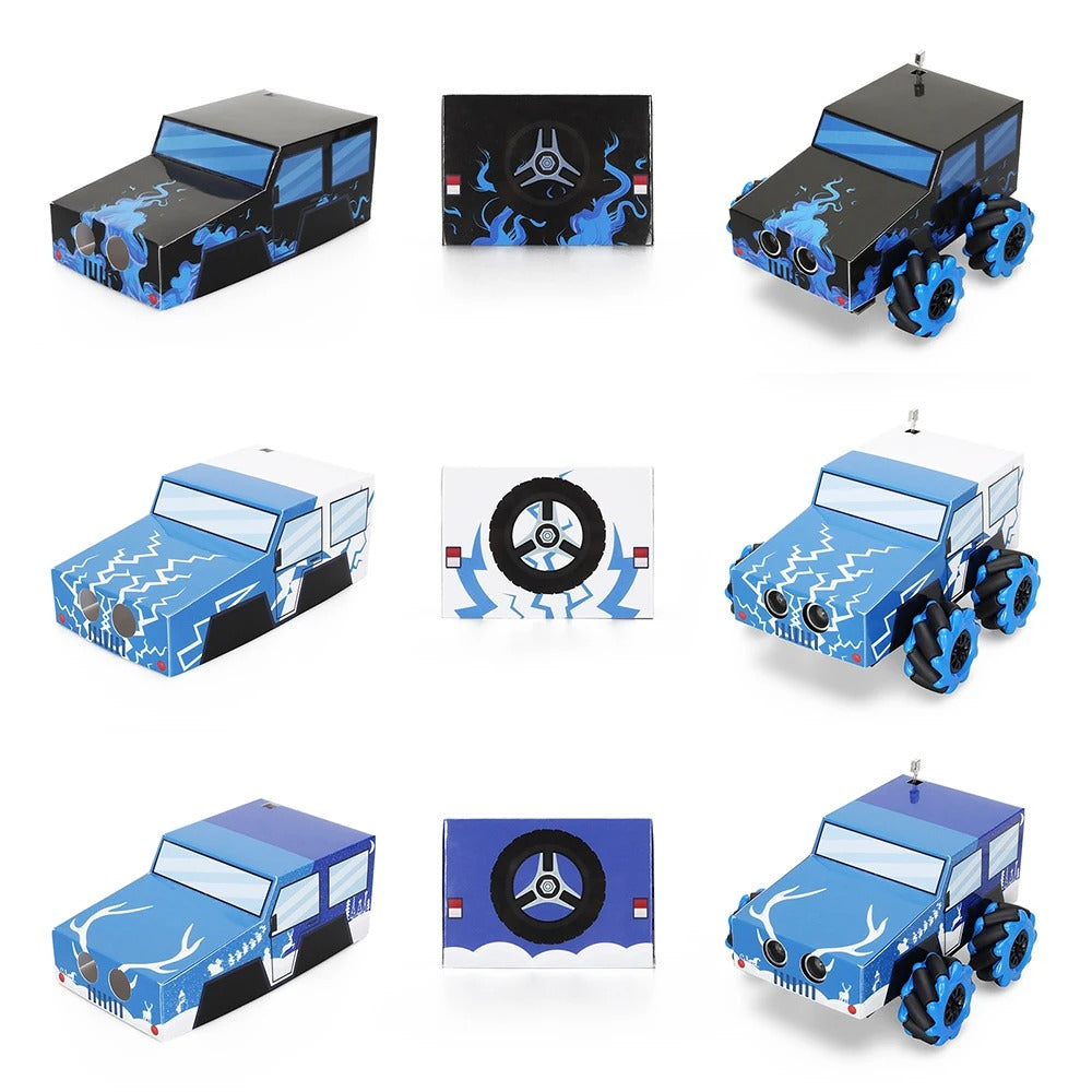 Tscinbuny ZYC0088 Smart Robot Car Kit with 4WD Mecanum Wheels – Electric DIY Educational Robotics Project for Arduino Learning