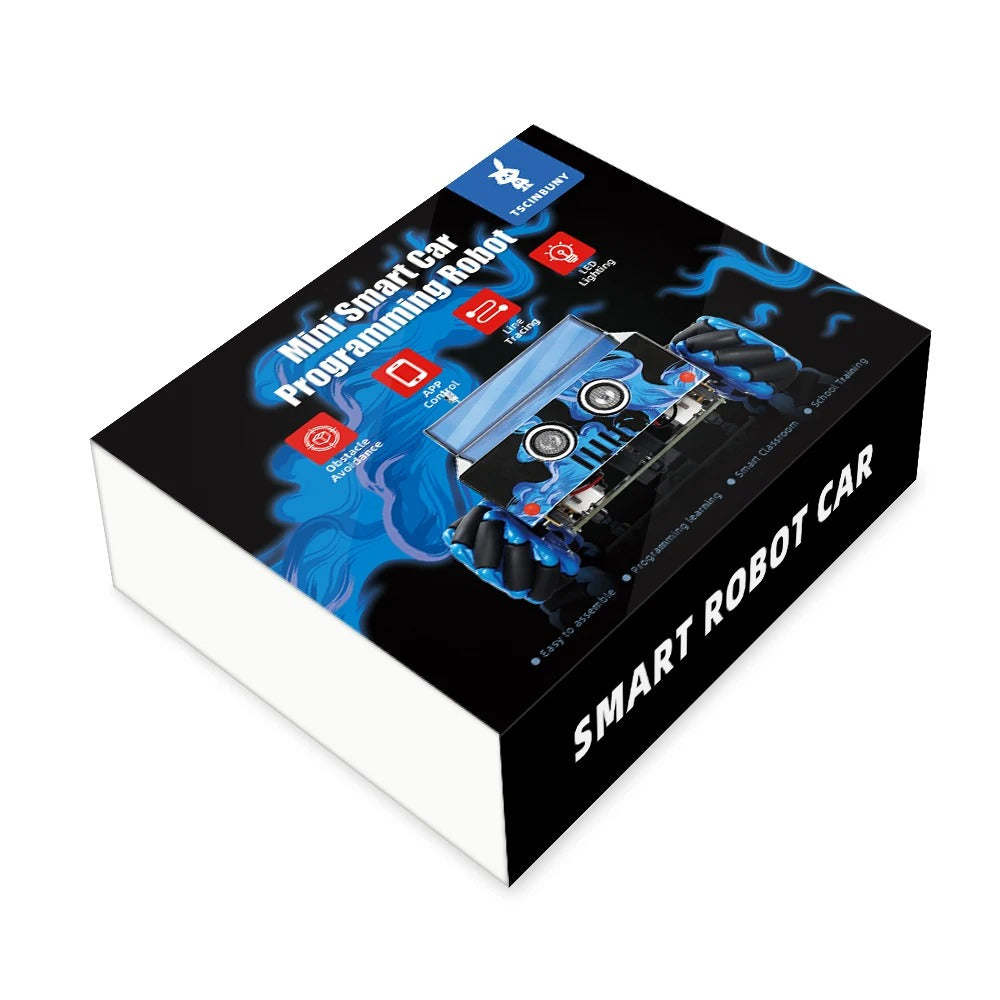 Tscinbuny ZYC0088 Smart Robot Car Kit with 4WD Mecanum Wheels – Electric DIY Educational Robotics Project for Arduino Learning