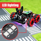 Tscinbuny ZYC0090 Smart Robot Car Kit with 4WD Mecanum Wheels & RGB Lights – Rabbit Head Tracking Programmable Robot for Arduino Projects