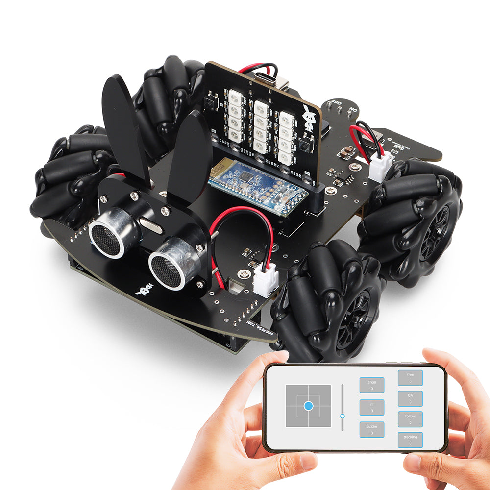 Tscinbuny ZYC0094 Smart Robot Car Kit with Mecanum Wheels – Intelligent Programmable Robot for ArduIDE Learning Projects