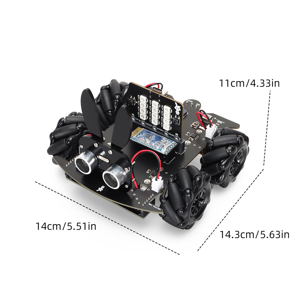 Tscinbuny ZYC0094 Smart Robot Car Kit with Mecanum Wheels – Intelligent Programmable Robot for ArduIDE Learning Projects