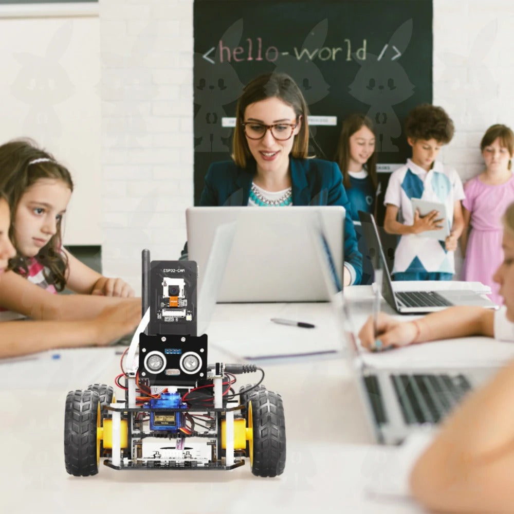 Tscinbuny ZYC0109 Smart Robot Car Kit with ESP32-CAM Module – DIY Programmable STEM Educational Robotics Starter Kit for Arduino Projects