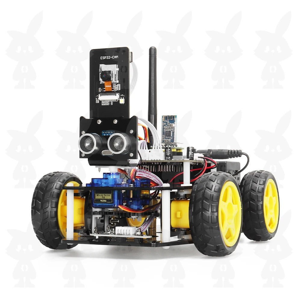 Tscinbuny ZYC0109 Smart Robot Car Kit with ESP32-CAM Module – DIY Programmable STEM Educational Robotics Starter Kit for Arduino Projects