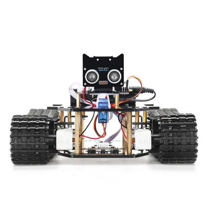 Tscinbuny ZYC0201 Smart Robot Car Kit with Crawler Wheels & Basic Functions – ESP32-WROOM32 Development Board Robot for Arduino Education Projects