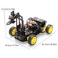 Tscinbuny ZYC0210 Smart Robot Car Kit with Rubber Wheels & Robotic Arm Function – ESP32-WROOM32 Development Board Robot for Arduino Learning Projects
