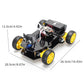 Tscinbuny ZYC0212 Smart Robot Car Kit with Rubber Wheels & Basic Functions – ESP32-WROOM32 Development Board Educational Robot for Arduino Learning