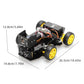 Tscinbuny ZYC0215 Smart Robot Car Kit with Wireless Ackermann Wheels – Camera Car featuring ESP32-WROOM32 Development Board for Arduino Learning
