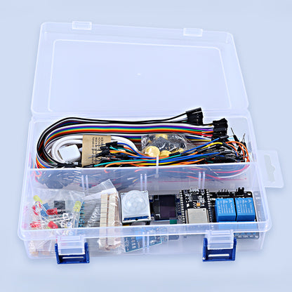 Tscinbuny ZYE0001 Starter Kit with ESP32 ESP-32S Board – Wi-Fi IoT Programming Kit for DIY Electronics & STEM Education
