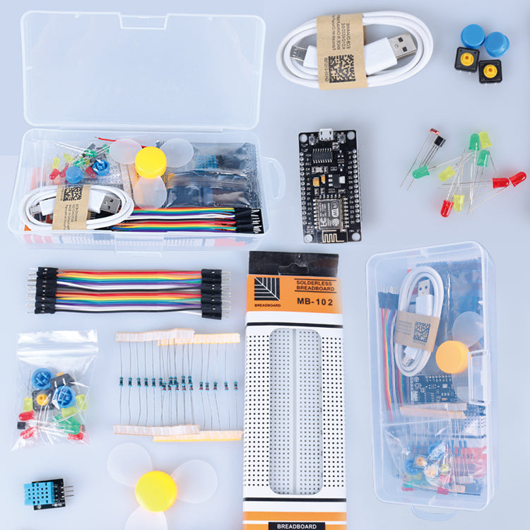 Tscinbuny ZYE0003 Starter Kit with ESP8266 IoT Development Board – Wireless WiFi Learning Kit for Arduino Programming & STEM Education