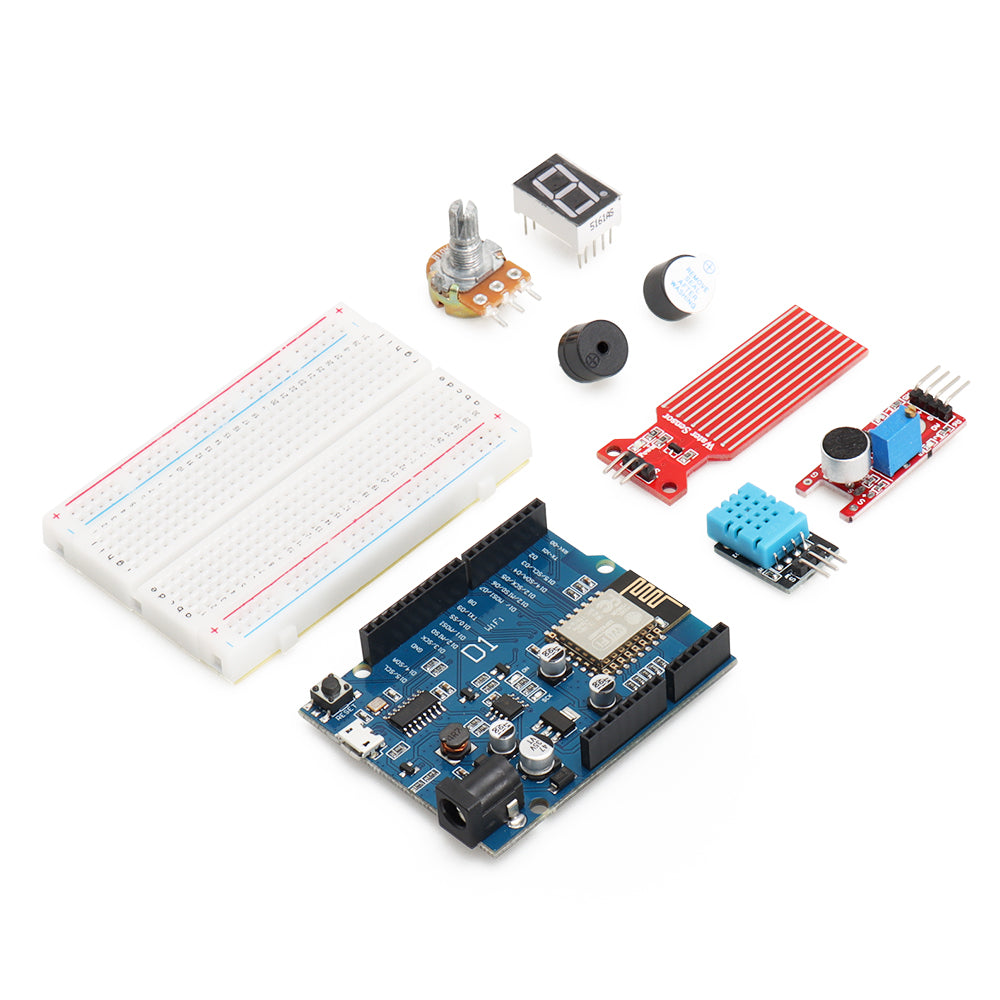 ZYE0008 Starter Kit with 328P Controller & ESP8266 WiFi Module – DIY Electronics Learning Kit for Arduino STEM Education Projects