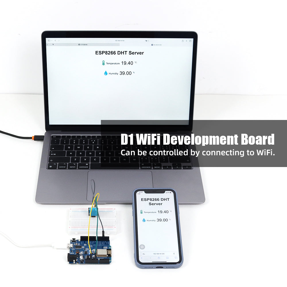 ZYE0008 Starter Kit with 328P Controller & ESP8266 WiFi Module – DIY Electronics Learning Kit for Arduino STEM Education Projects