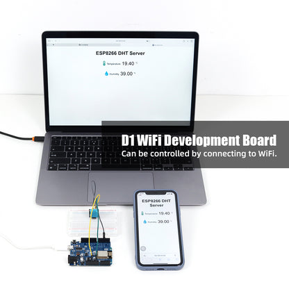 ZYE0008 Starter Kit with 328P Controller & ESP8266 WiFi Module – DIY Electronics Learning Kit for Arduino STEM Education Projects