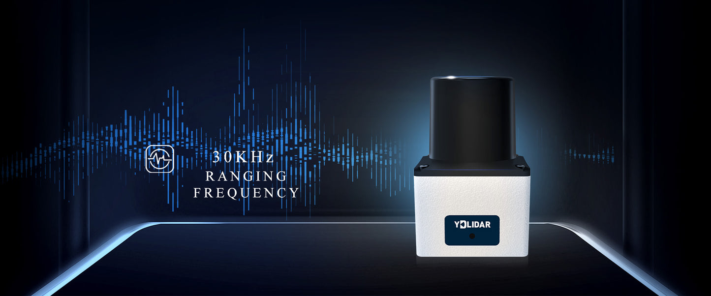 YDLIDAR TEA 2D LiDAR for Robotics & Automation – 30kHz, 30Hz, 300° FOV, IP65, 25m range