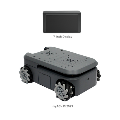 Elephant Robotics myAGV 2023 Pi - Mobile Chassis Autonomous Navigation Raspberry Pi Robot Kit 2D Mapping, Smart 4-Wheel Drive Vehicle with Gamepad