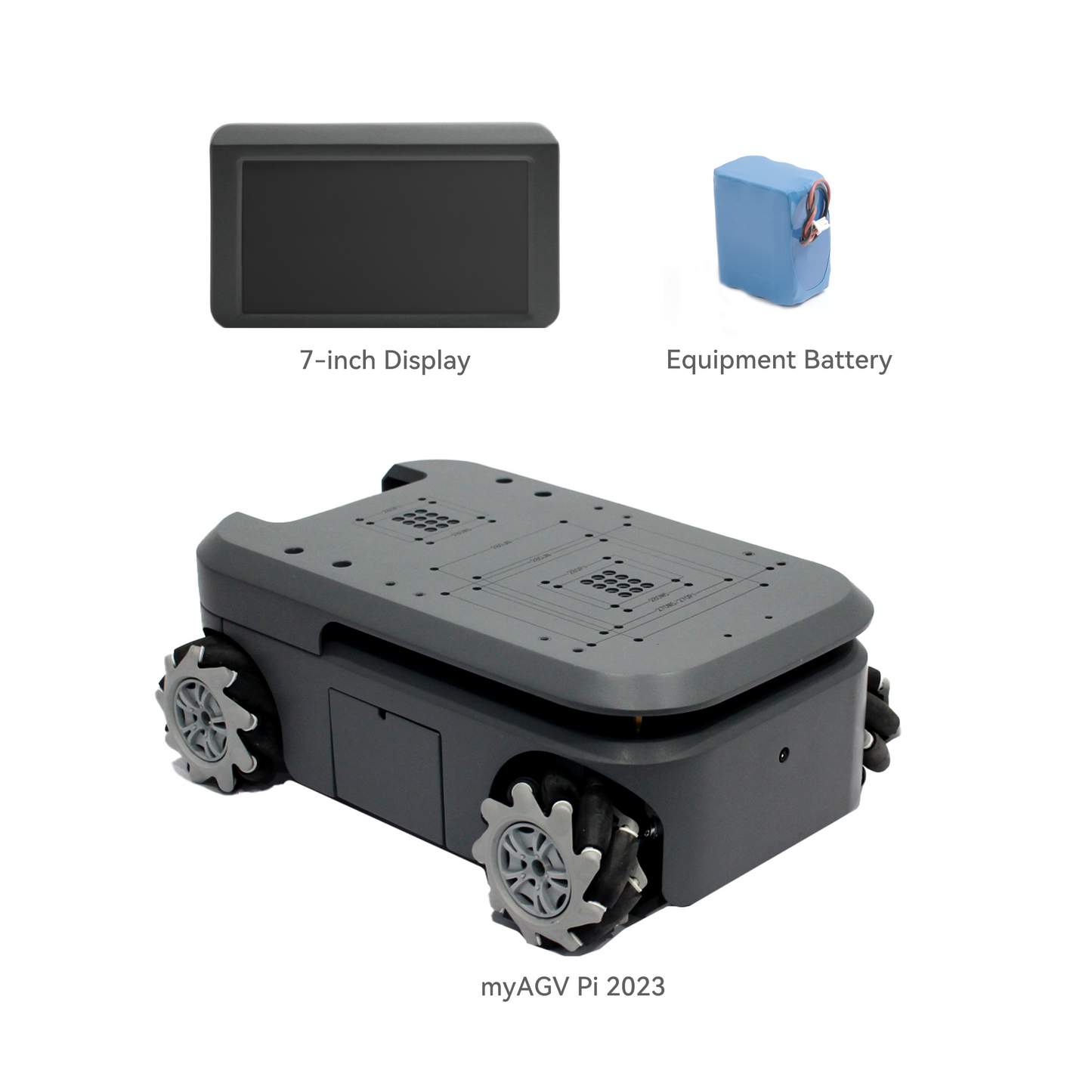 Elephant Robotics myAGV 2023 Pi - Mobile Chassis Autonomous Navigation Raspberry Pi Robot Kit 2D Mapping, Smart 4-Wheel Drive Vehicle with Gamepad