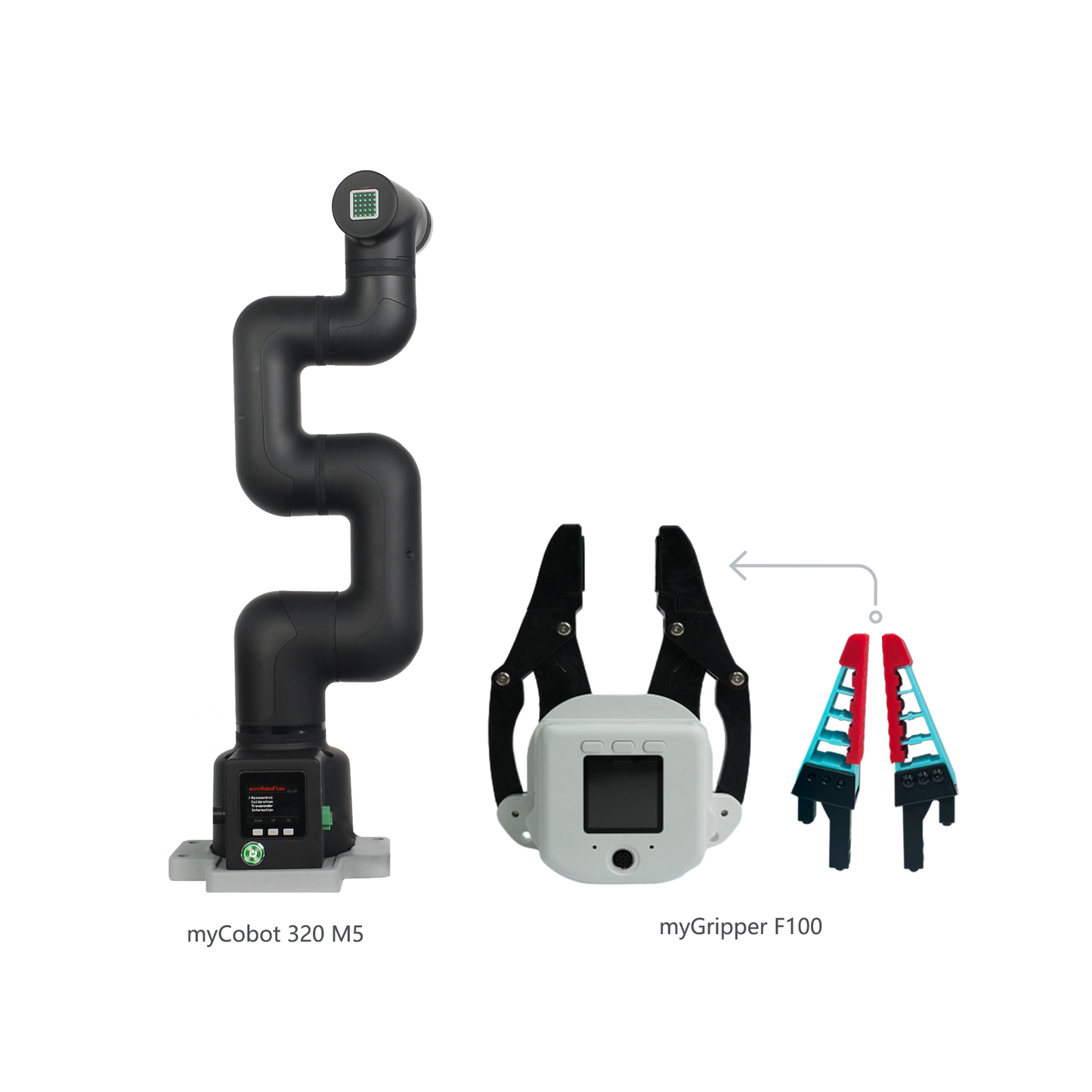Elephant Robotics myCobot 320 M5 2022- 1kg Payload 6 DOF Collaborative Robotic Arm (with Flat Base)