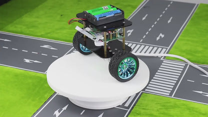 Tscinbuny ZYC0049 Smart Robot Car Kit with APP Remote Control & Ultrasonic Obstacle Avoidance – Self-Balancing Upright Robot for Development Boards