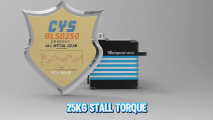 RC Car Servo CYS-BLS0250 Fast Speed Brushless Motor 22kg Torque Steel Gear Digital Servo for 1/8 1/10 Rc Car