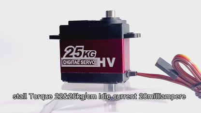 Micro Servo Used for remote control of cars, airplanes, digital servos, 25KG high torque alloy gears, waterproof robot toys