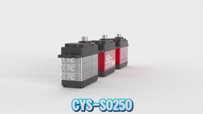 RC Car Servo CYS-S0250 Digital Remote Control RC Boat Parts High Torque 25kg Full Metal Gear Waterproof Integrated Battery System for RC Toys