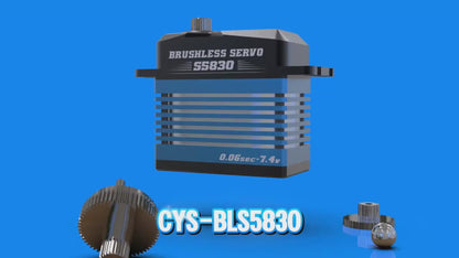 large torque CYS-BLS5830-01 High Torque 32kg HV Brushless Motor Servo for Remote Control Hobby Toy Airplane Model Servo