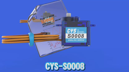 Micro Servo CYS-S0006 Mini 6g Analog RC Servo Battery-Powered Coreless Motor High Torque 9g Plastic Gear Micro Radio Systems RC Parts Accs