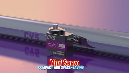 Micro Servo CYS-S0005MG Fast Speed 2kg Coreless Motor Micro Digital Full Aluminum Case Servo for RC Mini Car