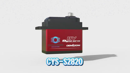 Helicopter Servo  CYS-S2820-01 28 Series Digital Coreless Servo Motor Full Metal 4mm Titanium Gear Waterproof High Battery Efficiency Mini RC